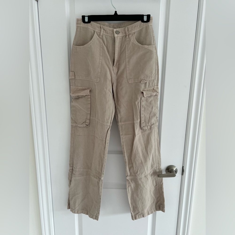 Beige Cargo Pants